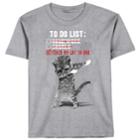 Boys 8-20 Cat Dab Tee, Size: Small, Med Grey