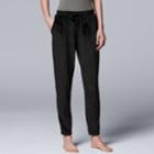 Women's Simply Vera Vera Wang Midnight Moon Jogger Pant, Size: Xl, Black
