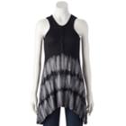 Women's French Laundry Tie-dye Cutout Tunic Tank, Size: Xl, Oxford