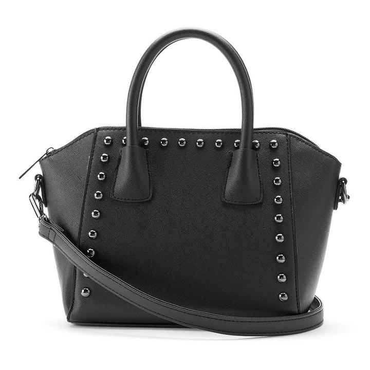 Olivia Miller Tess Studded Satchel, Women's, Black