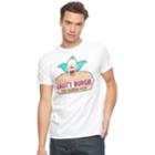 Men's The Simpsons Krusty Clown Burger Tee, Size: Small, White