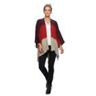 Apt. 9&reg; Fine Knit Colorblock Ruana, Women's, Warms