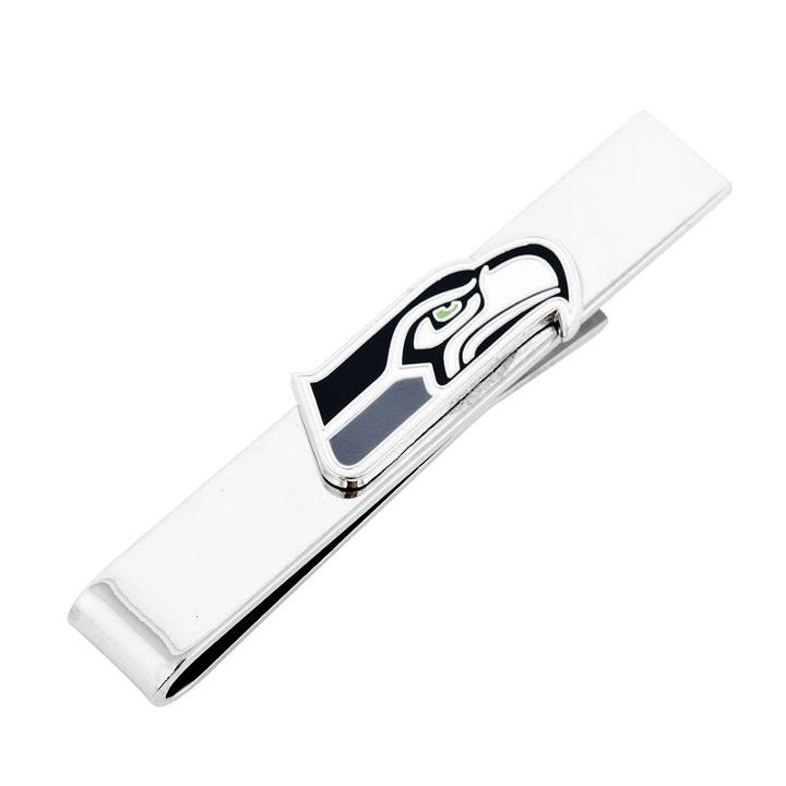 Seattle Seahawks Rhodium-plated Tie Bar, Men's, Multicolor