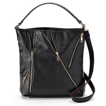 Mellow World Dayna Asymmetrical Hobo, Women's, Black