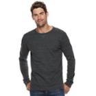 Men's Sonoma Goods For Life&trade; Slim-fit Supersoft Thermal Raglan Tee, Size: Xl, Black