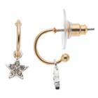 Lc Lauren Conrad Two Tone Star Nickel Free Drop Earrings, Women's, Multicolor