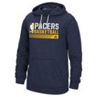 Men's Adidas Indiana Pacers Icon Status Climawarm Hoodie, Size: Medium, Black