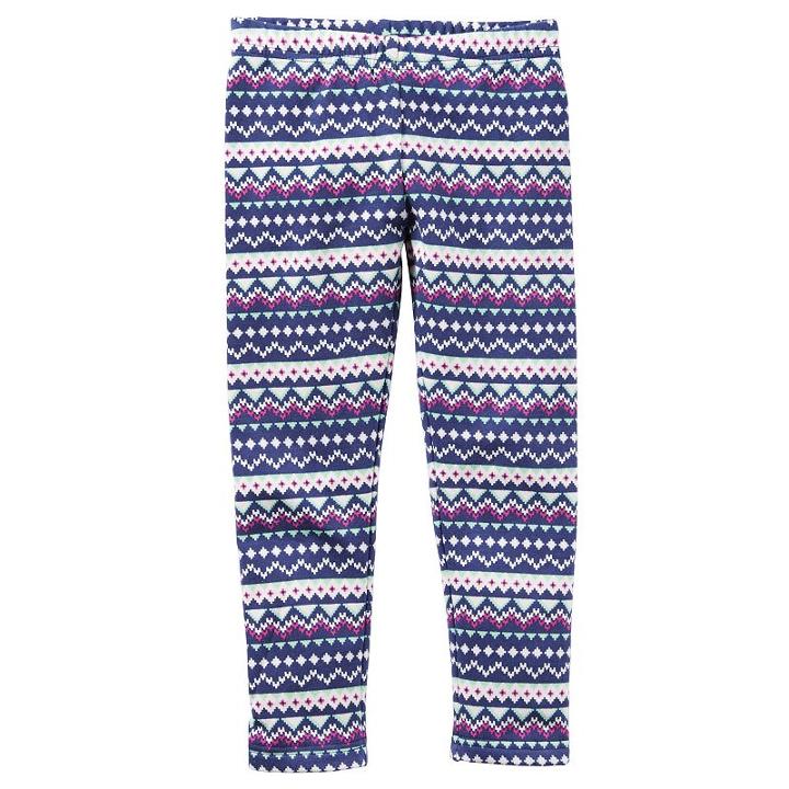 Toddler Girl Carter's Printed Stretchy Fleece Leggings, Size: 3t, Ovrfl Oth
