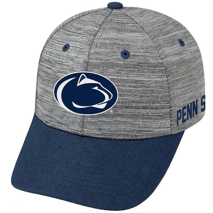 Adult Penn State Nittany Lions Backstop Snapback Cap, Men's, Med Grey