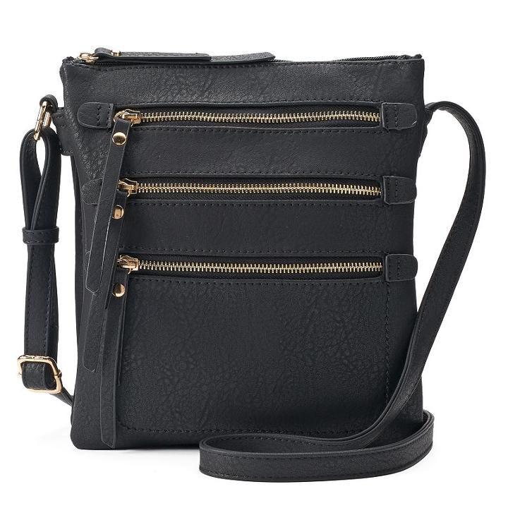 Deluxity Layla Triple-entry Crossbody, Women's, Black