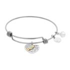 Love This Life You Are My Sunshine Bangle Bracelet, Women's, Silver