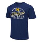 Men's Campus Heritage Michigan Wolverines Statement Tee, Size: Small, Dark Blue
