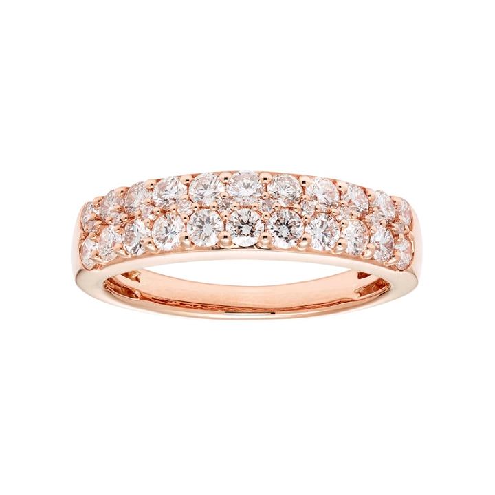 14k Gold 1 Carat T.w. Igl Certified Diamond Pave Wedding Band, Women's, Size: 6, White