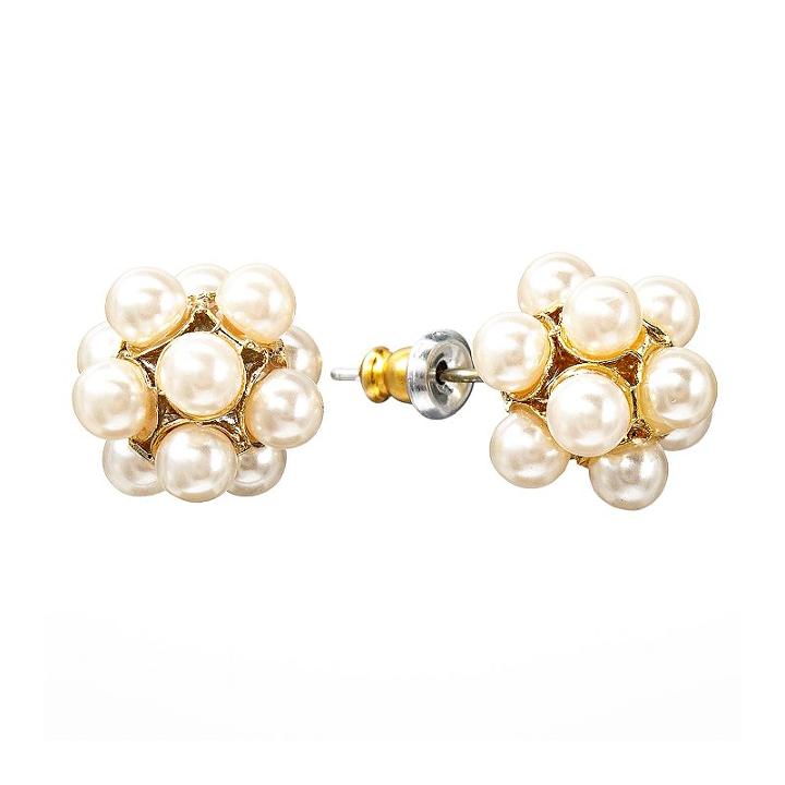 Lc Lauren Conrad Cluster Stud Earrings, Girl's, White
