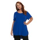 Plus Size Apt. 9&reg; Tunic Tee, Women's, Size: 2xl, Blue