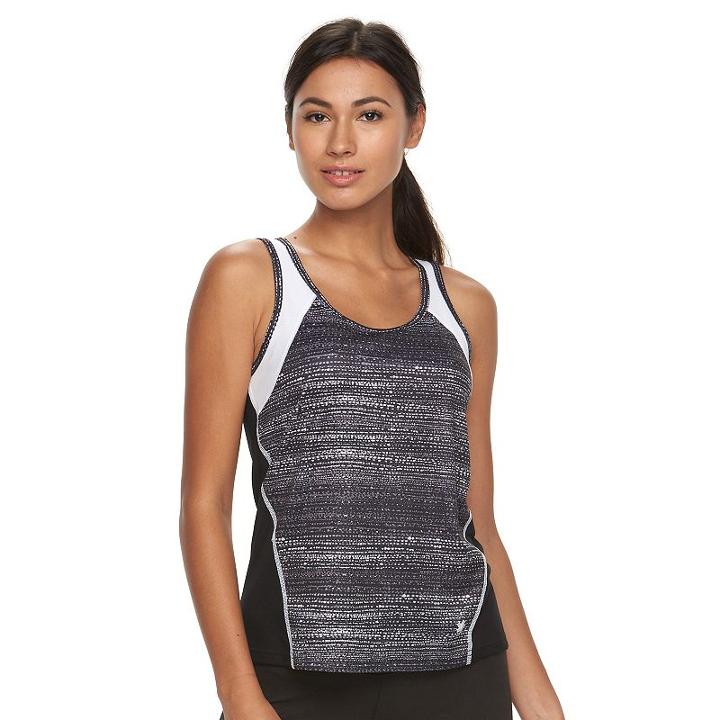 Petite Tek Gear&reg; Performance Base Layer Workout Tank, Women's, Size: M Petite, Black