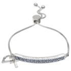 Brilliance Beyond Blessed Adjustable Bracelet With Swarovski Crystals, Women's, Size: 8, Blue