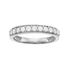 10k Gold 1/2 Carat T.w. Diamond Anniversary Ring, Women's, Size: 7, White