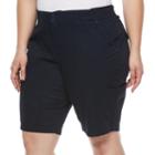 Plus Size Gloria Vanderbilt Marion Bermuda Shorts, Women's, Size: 16 W, Blue