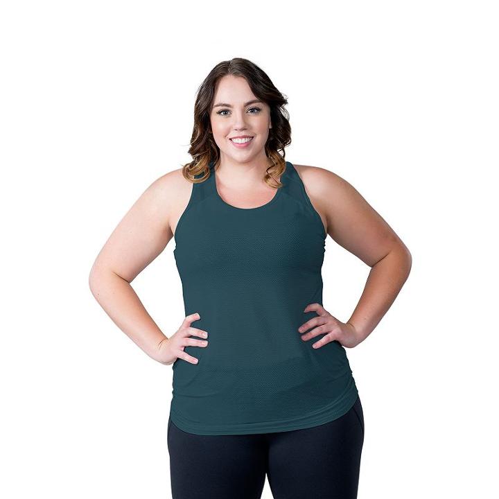 Plus Size Soybu Plank Racerback Yoga Tank, Women's, Size: 2xl, Med Green