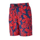 Men's Sonoma Goods For Life&trade; Floral Microfiber Swim Trunks, Size: Xl, Blue Other