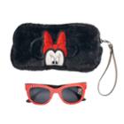 Disney's Minnie Mouse Girls 4-16 Sunglasses & Faux-fur Case Set, Multicolor