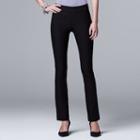 Women's Simply Vera Vera Wang Pull-on Bootcut Pants, Size: Xl Long, Black