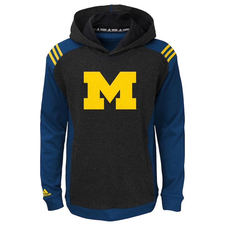 Boys 8-20 Adidas Michigan Wolverines Ultimate Hoodie, Size: L(14/16), Multicolor