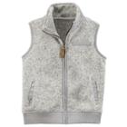Boys 4-7 Carter's Zip-up Sweater Vest, Size: 7, Light Grey
