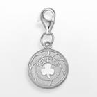 Logoart Boston Celtics Sterling Silver Logo Charm, Grey
