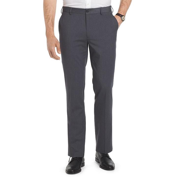 Men's Van Heusen Air Straight-fit Flex Dress Pants, Size: 29x30, Dark Grey