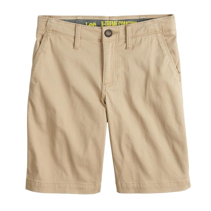 Boys 8-20 Lee Extreme Comfort Chino Shorts, Size: 18, Lt Beige