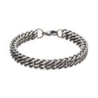 Focus For Men Stainless Steel Chain Bracelet, Silver
