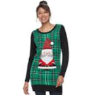 Women's Us Sweaters Holiday Tunic, Size: Xs, Med Green