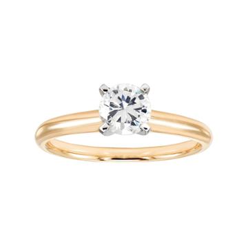 Evergreen Diamonds 1 Carat T.w. Igl Certified Lab-created Diamond Solitaire Engagement Ring, Women's, Size: 10, White