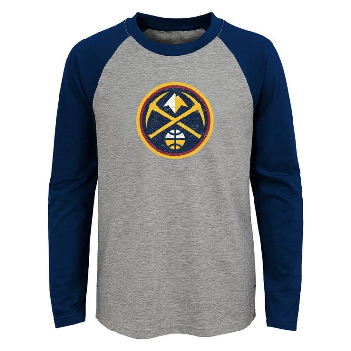 Boys 4-18 Denver Nuggets Fadaway Tee, Size: 6-7, Grey