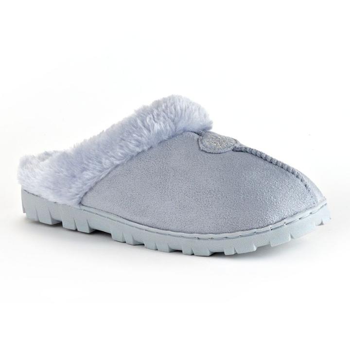Muk Luks, Women's Snowflake Clog Slippers, Size: Small, Light Blue