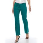 Petite Apt. 9&reg; Torie Modern Fit Straight-leg Dress Pants, Women's, Size: 6 Petite, Turquoise/blue (turq/aqua)