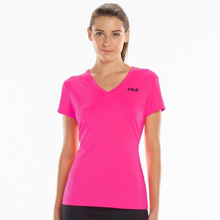 Women's Fila Sport&reg; Basic Racerback Workout Tee, Size: Medium, Brt Pink