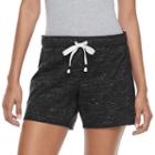 Juniors' So&reg; Fold-over Midi Shorts, Girl's, Size: Small, Black