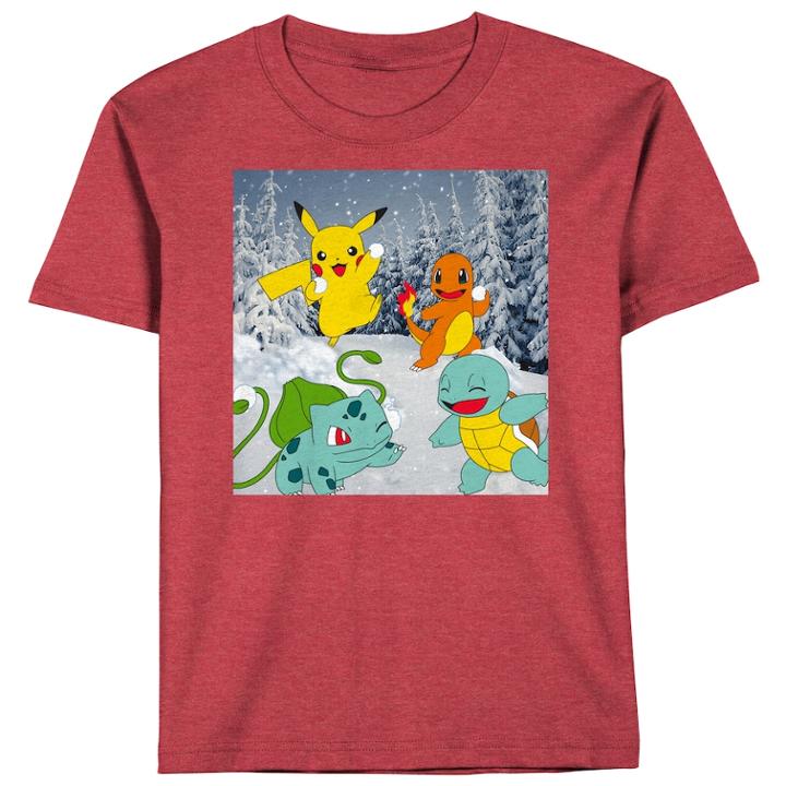 Boys 8-20 Pokemon Snowy Tee, Size: Large, Med Pink