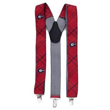 Men's Georgia Bulldogs Oxford Suspenders, Red