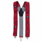 Men's Georgia Bulldogs Oxford Suspenders, Red