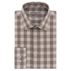 Men's Geoffrey Beene Slim-fit Stretch Flex Spread-collar Dress Shirt, Size: S 32-33, Red Overfl