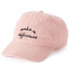 Women's So&reg; Embroidered Make A Difference Baseball Cap, Med Pink
