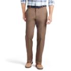 Men's Izod American Chino Straight-fit Wrinkle-free Flat-front Pants, Size: 40x32, Med Brown
