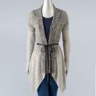 Women's Simply Vera Vera Wang Ombre Boucle Cardigan, Size: Large, Grey Other