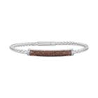 Sterling Silver 5/8 Carat T.w. Red Diamond Woven Bracelet, Women's, Size: 7.25