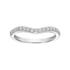 Simply Vera Vera Wang 14k White Gold 1/4 Carat T.w. Diamond Contour Wedding Ring, Women's, Size: 8