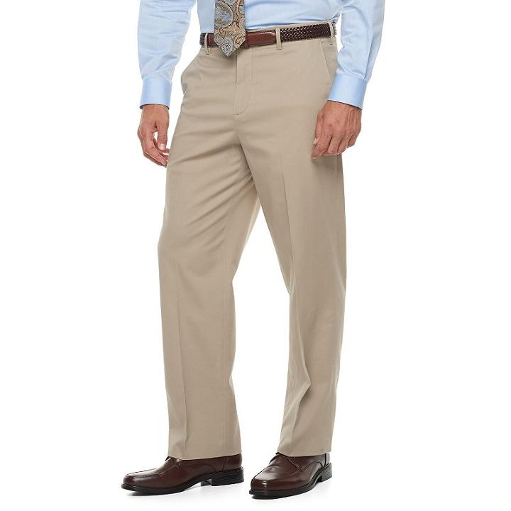 Men's Croft & Barrow&reg; Classic-fit Stretch Soft Chino Pants, Size: 40x32, Dark Beige